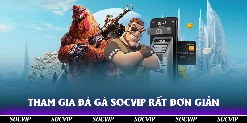 Tham gia đá gà Socvip rất đơn giản